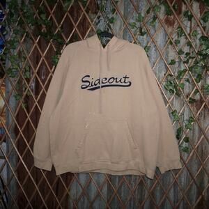 XL - Vintage Y2K side out embroider surf skate 2000s hoodie